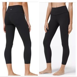 Lululemon black athletic running leggings 6